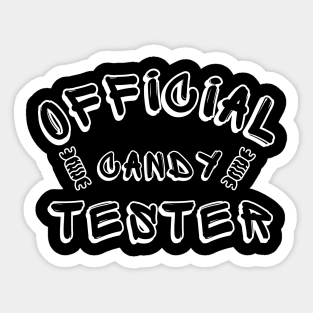 Official Candy Tester. Cute Halloween Costume Kids Sticker